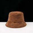 thumbnail image 6 of CoCopeanut Blank Corduroy Bucket Hat for Women Spring Autumn Plain Men Panama Outdoor Hiking Beach Fishing Cap Sunscreen Female Sunhat Bob, 6 of 6