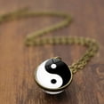 thumbnail image 1 of Collier Boule de Verre Double Face Simple Univers Collier Planète Pendentif Collier, 1 of 10