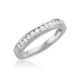 thumbnail image 2 of 1/4 Carat T.W. 12 Stone Round Diamond Platinum Bridal Wedding Band, 2 of 4