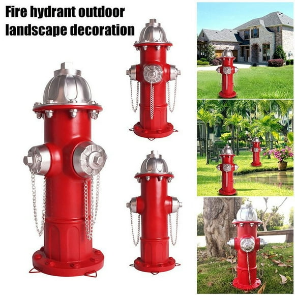 AMERTEER Fire Hydrant Ornaments Resin Crafts Lawn Outdoor Courtyard Garden Decoration Accessories