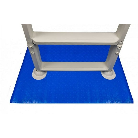 Aqua Select Blue Ladder Mat or Step Pad for Swimming Pool Ladder or Stairs, 9" x 36"
