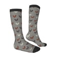thumbnail image 3 of Daiia Sports Socks Rooster Printed Novelty Crew Socks for Men Women Knee High Socks Cotton Socks Soft & Breathable Support Unisex Socks, 3 of 9