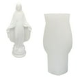thumbnail image 3 of jifeng Silicone Candle Making Model Mary DIY Holy Mother Crafting Plaster Epoxy B, 3 of 8