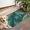 Teal Gold Marble, variant on White Gold Leaf Hexagon Marble Pattern Door Rugs,Washable Non Slip Door Mats Indoor,Decorative Door Mats,Entry Mat Indoor for Entrance,Bedroom,Kitchen,Bathroom,16"x24"