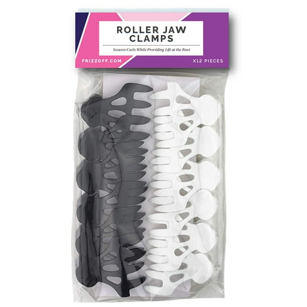 CURLY HAIR SOLUTIONS Roller Jaw Clamps, 12 Pieces Per Pack