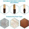thumbnail image 5 of 32 PCS Dark Coffee Chair Leg Socks,Chair Leg Protectors Double Thickness for Hardwood Floors, Furniture Booties Set for Moving Easily and Reduce Noise, 5 of 7