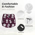 thumbnail image 4 of Wukai skull with hearts Print Women' double-layer Shorts for Athletic Gym Running Shorts with Phone Pockets-Small, 4 of 7