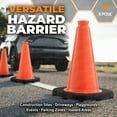 thumbnail image 5 of Xpose Safety 12 Inch Orange Traffic Cones - Multipurpose PVC Plastic Safety Cone for Parking, Soccer, Caution, Kids and Construction (15 pack), 5 of 7