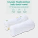 thumbnail image 3 of 2Pcs Baby Bath Towel Washcloth 100% Muslin Cotton Gauze Water Absorbent Super Soft Baby Blanket For Baby & Adult 6 Layers 30 * 16in Lemon Printing, 3 of 5