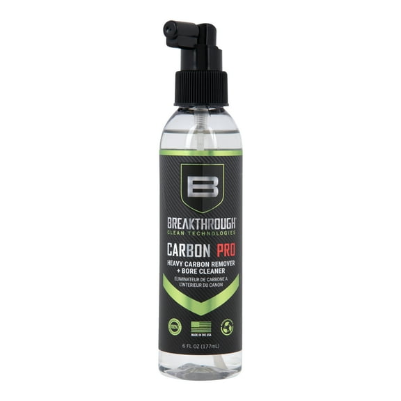 Breakthrough Clean Technologies® Clean Heavy Carbon Remover - Gun Barrel and Bore Cleaner - All Purpose Degreaser - Perfect for Handguns and Rifles - 6oz Bottle, Clear