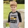 thumbnail image 3 of Tstars Boys Big Brother Shirt Gift for Big Brother Tractor Promoted to Big Brother Birthday Baby Shower Pregnancy Announcement Big Bro Gifts for Brother 3-4 Sleeve Baseball Jersey Toddler Shirt, 3 of 5