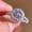 F1709 silver, variant on PULABO Elegant Wedding Party Ladies For Women Shiny Sparkling CZ AAA Zircon Ring Elegant Gift With Gift Packaging
