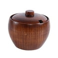 thumbnail image 4 of GOOHOCHY 1Pack Compartment Box for Kitchen Brown Eco Friendly Wood Storage, 4 of 8