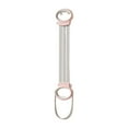 thumbnail image 2 of Banda de resistencia para mujer, mango de cuerda elástica para ejercicio, cuerda elástica para tirar, para gimnasio, entrenamiento, fitness, ajustable Rosa, 2 of 8