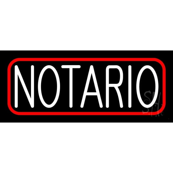 Notario LED Neon Sign 10 x 24 - inches, Black Square Cut Acrylic Backing, with Dimmer - Bright and Premium built indoor LED Neon Sign for Defence Force.
