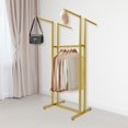 thumbnail image 4 of Golden 4-Head hanger，Clothes Rack, Garment Rack, Freestanding Clothes Rack, 4 of 13
