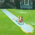 thumbnail image 4 of Hoovy Giant 16 Foot Kids Backyard Water Splash Slip and Slide Toy with Bodyboard, 4 of 5