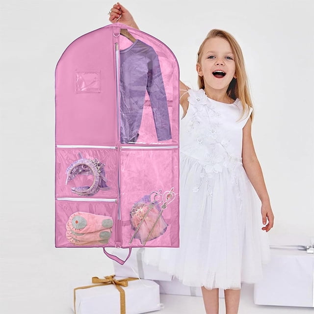 Non-woven Fabric Dirt Cover For Clothing Multi-Pocket Coat Dirt Bag Travel Suit Bag With Snap Closure