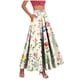 thumbnail image 3 of TaTaai Women's Boho Floral Print High Waist Maxi Skirt Elastic Waist A-Line Ruffle Hem Long Skirt with Pockets for Casual Weekend Outings Gift, 3 of 9
