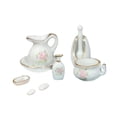 thumbnail image 2 of Muebles de casa de muñecas accesorios cepillo de baño cerámica patrones florales rosas decoración en miniatura perfecl, 2 of 8