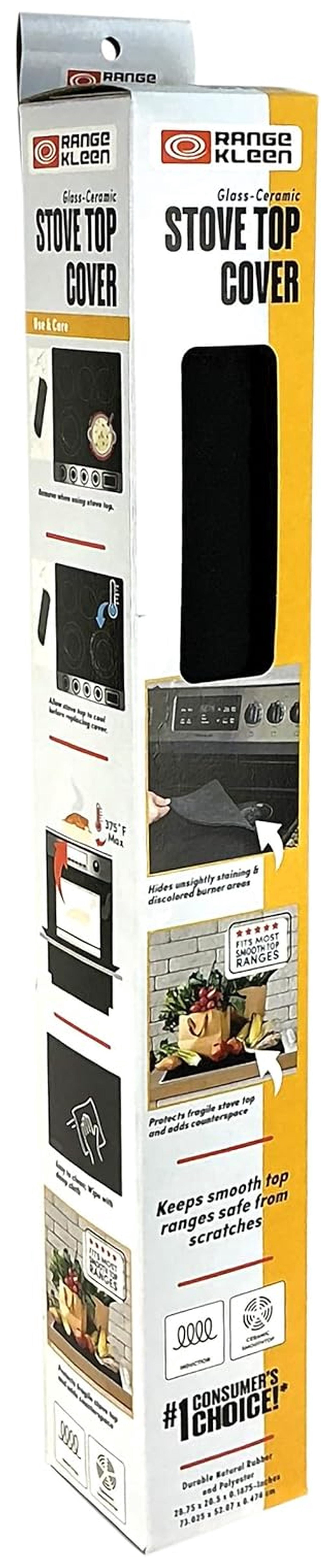 Glass Stove Top Protector - 28.75x20.5 - Electric & Ceramic Cooktop Cover - Large Range Protector - Black - Heat Resistant Kitchen Appliance Cover