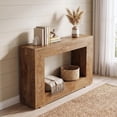 thumbnail image 4 of Fnova Farmhouse Console Table for Entryway, 47.2" Long Narrow Wood Entryway Table, Easy Assembly, Light Brown, 4 of 18