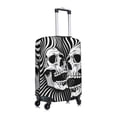 thumbnail image 3 of Uemuo Psychedelic Skull Illusion Art Printed Washable Luggage Cover - Fashion Suitcase Protector Fits 18-32 Inch Luggage -X-Large, 3 of 9