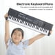 thumbnail image 4 of Teclado electrónico Teclado electrónico de música digital de 61 teclas para niños, piano eléctrico multifuncional para estudiantes de piano con función de micrófono, instrumento musical TOMSHOO Teclado electrónico, 4 of 6