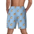 thumbnail image 4 of Uemuo Corgi Dog Pattern Mens Swim Trunks Quick Dry Board Shorts with Mesh Lining, Stretch Beach Shorts Quick Dry No-Chafing Board Shorts-X-Large, 4 of 9