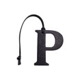 thumbnail image 1 of Jumpingount Bolso colgante P mayúscula letra inglesa adorno colgante ligero cuerda de cuero adornos finos de moda accesorio mujeres interior Accesorios de disfraces Negro Jumpingount AP014085-03, 1 of 6