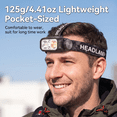 thumbnail image 7 of DAYBETTER LED Headlamp with White/Yellow Lighting, 9 Modes, Motion Sensor, Type-C Chargeable, Waterproof for Camping, Hiking, Fishing, Running, 7 of 7