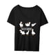 thumbnail image 2 of Camiseta de Mujer Sunnimix Estampado de Ganso Casual Cuello Redondo XXL, 2 of 8
