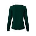 thumbnail image 7 of BXJX Womens Knit Sweaters, Crew Neck Long Sleeve Scallop Trim Casual Pullover Tops for Fall Green Size 2XL, 7 of 7