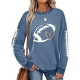thumbnail image 3 of Game Day Football Sweatshirt Women Cute Graphic Long Sleeve Crewneck Pullover Top Casual Rugby T-Shirts Fan Shirts, 3 of 4