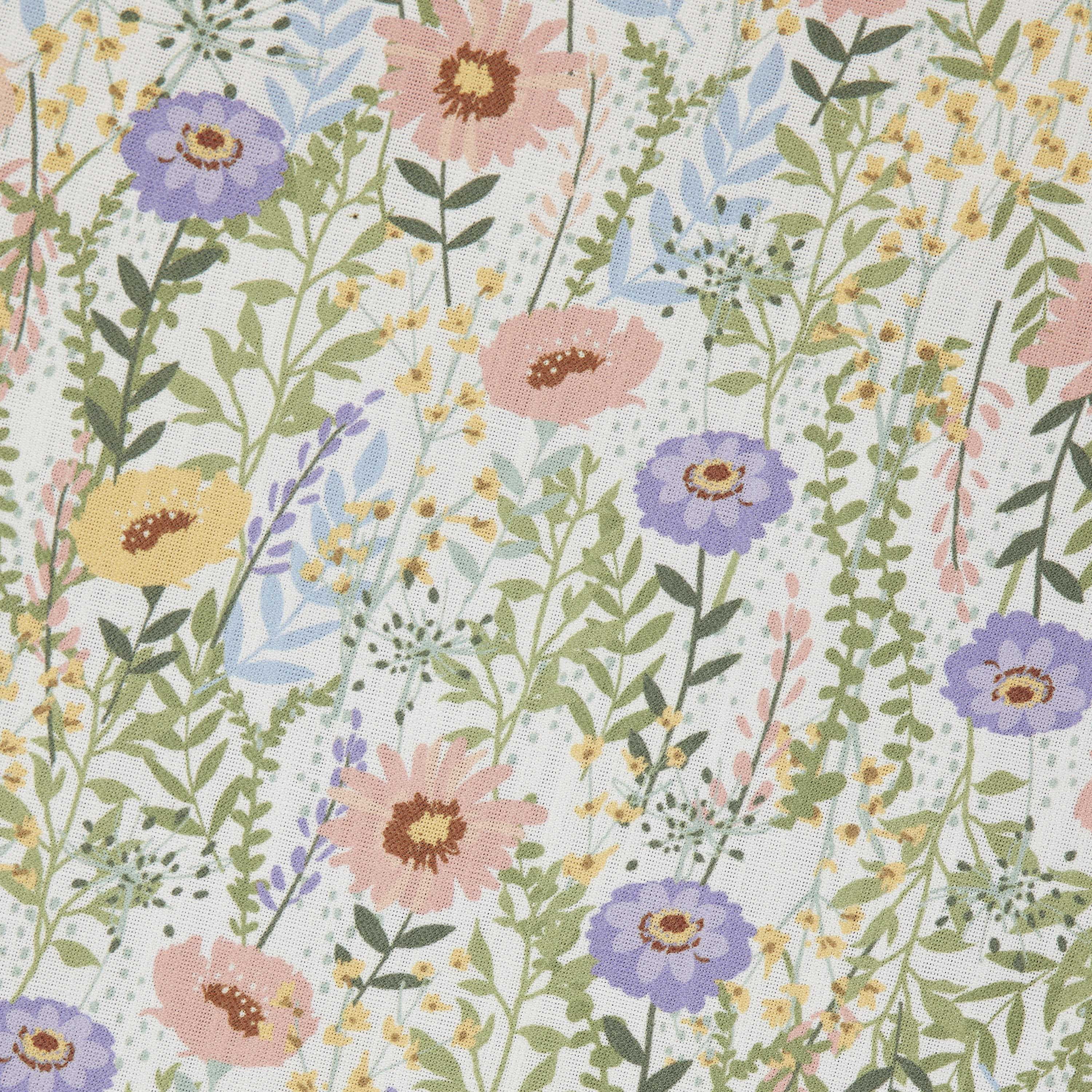 Easter Floral 70" Round Tablecloth - 100% Cotton, Multi-color