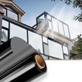 thumbnail image 5 of DLMCUH Window Tint for Home Window Privacy Film One Way Mirror Tinting Film Daytime Static Cling Sun Blocking Blackout Anti UV Reflective(R,12"x39"), 5 of 5