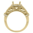 thumbnail image 2 of 14K Yellow Gold Natural Pink Topaz Ring Octagon 8x6mm Diamond Accent, size 6, 2 of 4