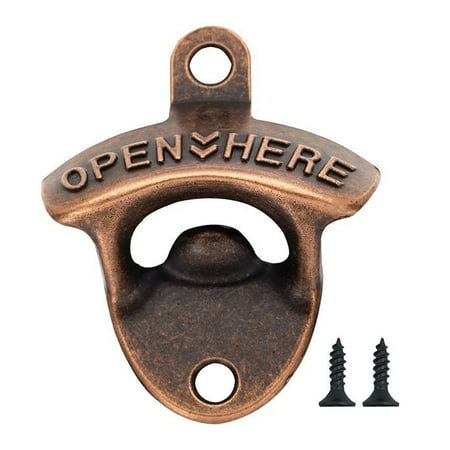 

Mini Opener Zinc Alloy Wall Corkscrew Beer Bottle Opener (Red Antique A)