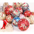 thumbnail image 2 of Inteprter 3 unidades/juego de bolas redondas de Navidad, adorno brillante, decoración, bolas colgantes, suministro de fiesta para el hogar, sala Kits de decoración para fiestas Blanco, 2 of 6