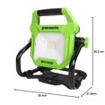 thumbnail image 2 of Greenworks 24V (AC/DC) 2000-Lumen LED Work Light, 360&Acirc;&deg; Head Rotation, Tripod Mountable, Portable, Indoor/Outdoor Light, Flood, 2 of 11