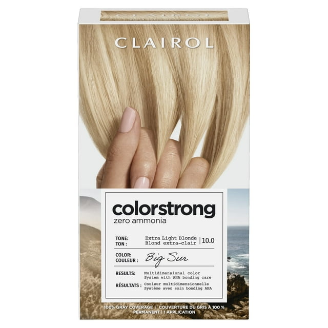 Tinte para el cabello Clairol ColorStrong Permanent Zero Ammonia 10.0 Blonde