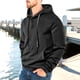 thumbnail image 1 of pstuiky hombres de manga larga, Sudadera con capucha y bolsillo de manga larga holgada informal de colores sólidos para hombre top de hombre xxl, 1 of 4