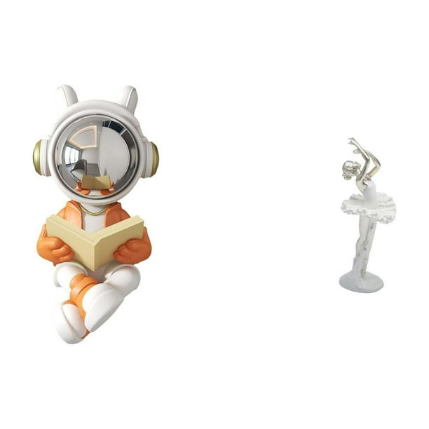 Escultura Decorativa De Astronauta Bailarina. Figura Moderna De Una Bailarina. Adorno Espacial. Estatua De Arte Creativo Para Escritorio, Chimenea, Mesa, Centro De Mesa, Dormitorio, Oficina O