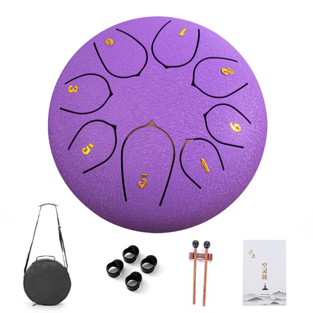 Instrumentos Percusión Rain Chime Tambor Lengua Acero 6 Pulgadas 8 Notas Regalo