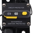 thumbnail image 3 of 60 Amp Circuit Breaker DC 12V - 72V Fuse Holder Inverter RV Truck Protection, 3 of 4