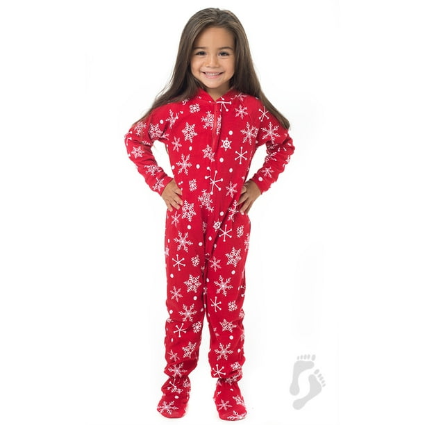 Footed Pajamas Footed Pajamas White Christmas Toddler Cotton Onesie