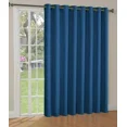 thumbnail image 2 of Gorgeous Home Linen Window Thermal Large Curtain for Sliding Door Blackout Panel for Patio & Hall Room Silver Grommets Navy Blue 1pc 100"x 84" Each, 2 of 5