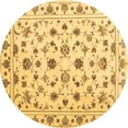 thumbnail image 1 of Ahgly Company Indoor Round Persian Brown Traditional Area Rugs, 6' Round, 1 of 4
