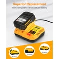 thumbnail image 2 of Replacement for Dewalt 20V Max Battery Charger DCB112, Compatible with Dewalt 12V 20V Max Lithium Battery DCB203 DCB204, 2 of 6