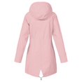 thumbnail image 5 of Veste de Voyage Coupe-Vent Doublée Imperméable Imperméable à Manches Longues pour Femmes Jaune 3XL, 5 of 5